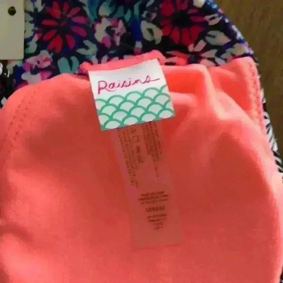 *nwt* Raisins Floral Halter Bikini Top M - Picture 4 of 4